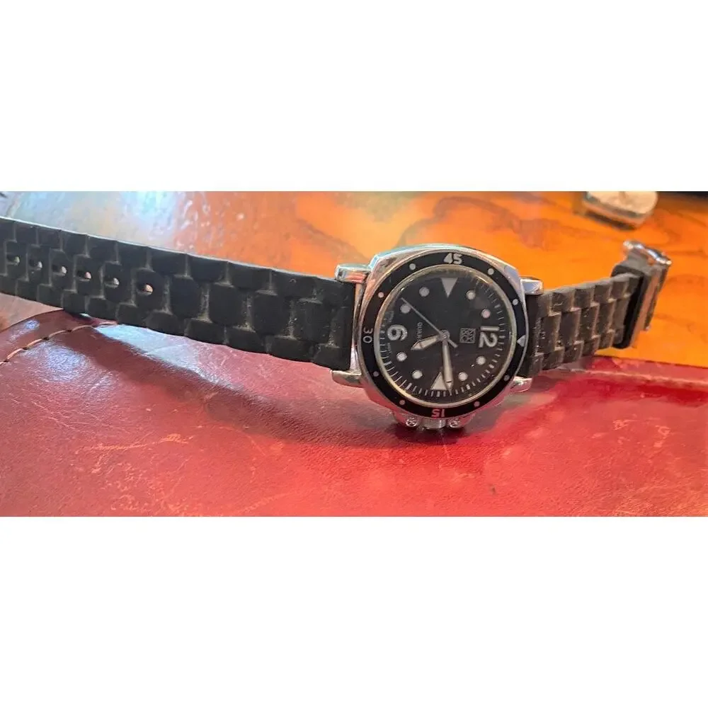 Women's NY&Co Watch,Poly Band, Silver Tone and Black Case,New Battery